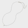 Sterling Silver Small Polished Initial Pendant Necklace - A New Day™ Silver - 3 of 4