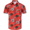 Men's Christmas Hawaiian Shirts Button Down Ugly X-Mas Christmas Vacation Long Sleeve Shirts - 2 of 4