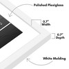 Americanflat 28x40 Poster Frame with Polished Plexiglass, Use as 24x36 Frame with Mat or 28x40 Frame Without Mat, Streamline Collection, ,  White - 3 of 4