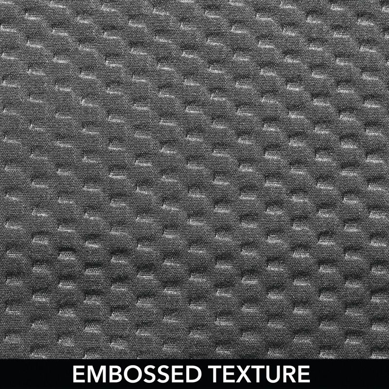 mDesign Decorative Microfiber Embossed Fabric Shower Curtain, 3 of 7