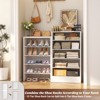 Besiost Shoe Storage Cabinet, 10-Tier Shoe Rack With Drawers - 4 of 4