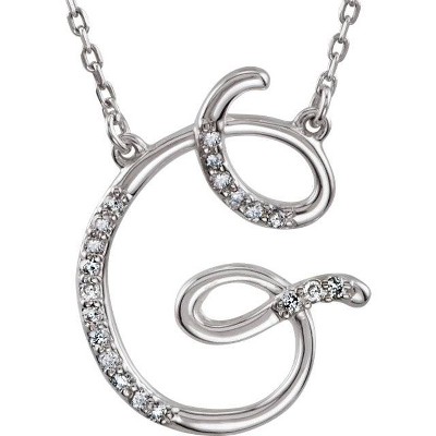 Pompeii3 Diamond Initial Pendant