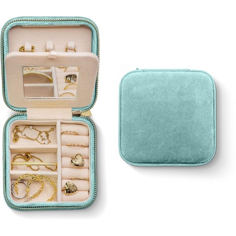 1pc Portable Travel Earring Organizer Box, Mini Ring Storage Case, Necklace  Holder