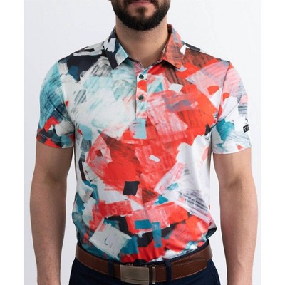 Men's Abstract Golf Polo - Yatta Golf
