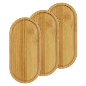 Unique Bargains Multipurpose Durable Reusable Natural Materials Plant Saucer Oval - 1 of 4