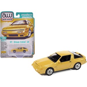 1988 Chrysler Conquest TSi San Marino Yellow "Modern Muscle" Series 1/64 Diecast Model Cars by Auto World - 1 of 4