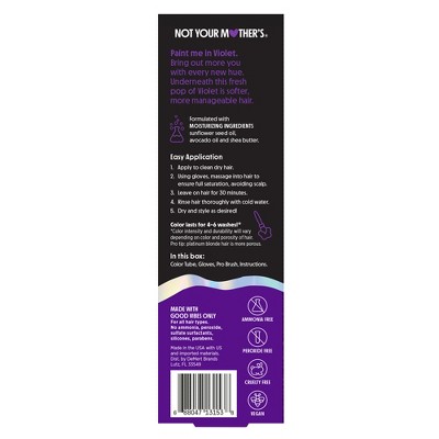 Not Your Mother&#39;s Love for Hue Semi-Permanent Hair Color Cream - Violet Vibes - 4.5 fl oz