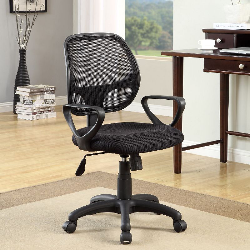 Denmar Padded Mesh Adjustable Office Chair Black - miBasics, 3 of 6