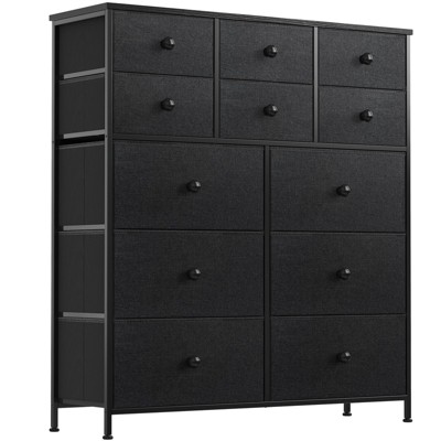 WOWLIVE Dresser 12 Chest of Drawers, Closet with Wooden