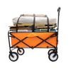 NAYSAYE Wagons Collapsible Utility Cart with Strapping System and All Terrain Wheels for Outdoor Use, Orange, 35.04"*21.65"*38.98" - 2 of 4