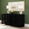 Plank+Beam Contour Solid Wood Sideboard with 3 Doors, 59" TV Stand for Living Room - 4 of 4