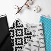 Bacati - Love Black/Turq Long Side Crib Rail Guard Cover - 2 of 4
