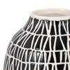 Sagebrook Home 5" Decorative Geometric Ceramic Vase - Contemporary Black and White Flower Vase for Home, Office Decorative Accent - Easy Gift Idea - 4 of 4