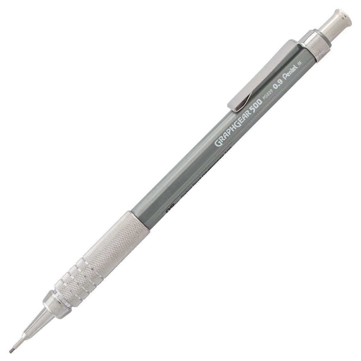 Pentel® GraphGear 500 Automatic Drafting Pencil (0.9mm), Gray Barrel, 1 Count, Pack of 3 - thumbnail 2