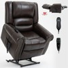 Power Lift Recliner Heating Massage Chair with Dual Motor and USB Ports 4B -ModernLuxe - 2 of 4