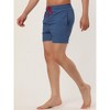 Lars Amadeus Men's Summer Beach Solid Color Mesh Lining Drawstring Waist Swim Shorts - 2 of 4