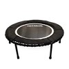 LEAPS & REBOUNDS 40" Adjustable Stability Bar Attachment with 40" Mini Fitness Trampoline and Home Gym Rebounder for Cardio Exercises, Gray - 3 of 4