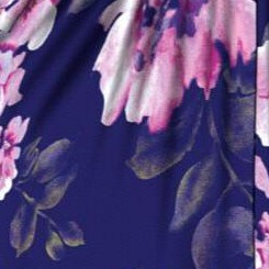 navy purple floral