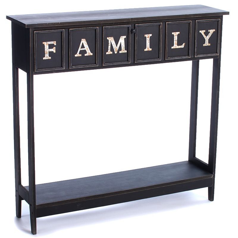 The Lakeside Collection Console Sentiment Accent Table with Family Accent, 1 of 4