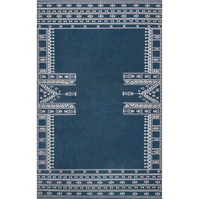 Nuloom Joelle Pet Friendly Machine Washable Geometric Border Area Rug