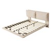 Whisen Morden Design Upholstered Platform Bed with Sensor Light, USB Port and 2 Large Backrests - 4 of 4