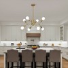 PAKOKULA Modern 8-Light Gold Branch Sputnik Style DIY Tiered Chandelier - 3 of 4