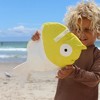 Sunnylife Kids Wet Bag - Finn the Fish Neon Yellow - Fish Shaped Zipper Bag - 4 of 4
