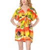 HAPPY BAY Women's Loose Swimwear Bathing Suit Beach Cover Up Beachwear Tunics Swim X-Large-XX-Large Yellow Car - 3 of 4