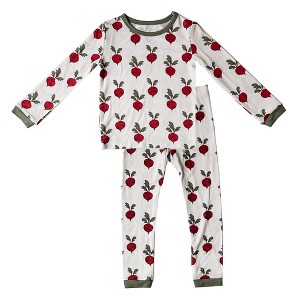 tiny knot co. Toddler Gender Neutral Buttery Soft Durable, Tagless Printed TENCEL Modal Pajama Set - 1 of 4