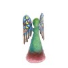 Slickblue Handcrafted 4" Painted Steel Angel, Perfect Holiday Decoration for Table or Mantle - 2 of 3