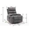 Large Size Electric Power Lift Recliner Chair Sofa For Elderly Living Room, 5 Vibration Modes, Reclining Chair - 3 of 4