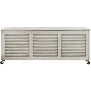 Elina 47.2 Inch L Outdoor Cushion Deck Box  - Safavieh - 1 of 4
