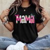 Preppy Pink Mama Coquette T-Shirt, Retro White and Black Tee for Trendy and Stylish Moms Black 2XL - 4 of 4