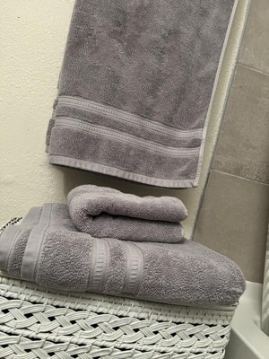 Feather & Stitch 6 Piece Sets of Bathroom Towels - 100% Cotton High Quality  - 650 GSM Hotel Collection Bath Towel Set - 2 Bath Towels, 2 Hand Towels &  2 Washcloth - Pale Peach 