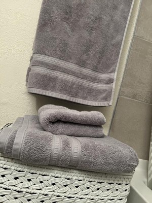 6pc Antimicrobial Nuage Cotton Tencel Blend Towel Set Gray - Beautyrest