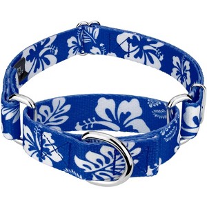 Country Brook Petz Royal Blue Hawaiian Martingale Dog Collar (1 Inch, Medium) - 1 of 4