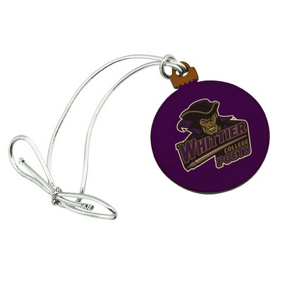 Whittier College Primary Logo Mini Small Tiny Wood Christmas Tree Holiday Ornament
