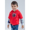 Marvel Spider-Man Fleece Hangdown Hoodie Toddler to Big Kid - image 2 of 4