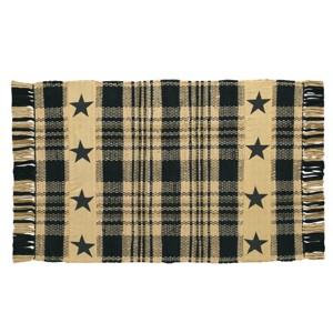 Park Designs Millbury Rag Rug with Star Border 24" x 42" - 1 of 4