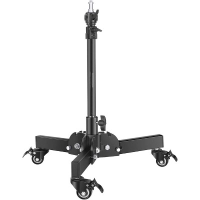 Boersma Heavy Duty Light Stand with Casters, Max Height Foldable Tripod Stand for Low-Angle/Tabletop Shooting, Photography Light Stand for Softbox