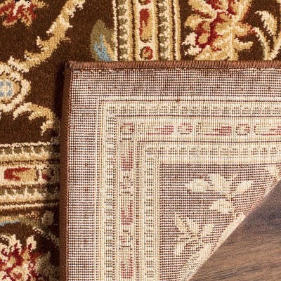 Lyndhurst Brown Rectangular Hand-knotted Synthetic Area Rug