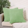 Unique Bargains Corduroy Modern Solid Striped Couch Sofa Home Decorative Pillow Covers 2 Pcs - 2 of 4