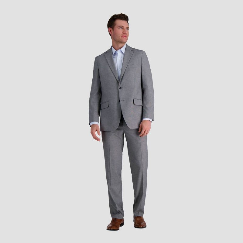 Haggar H26 Men&#39;s Tailored Fit Premium Stretch Suit Pants - Gray, 4 of 5
