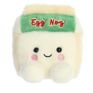 Aurora Mini Emery Eggnog Palm Pals Festive Stuffed Animal White 5" - 1 of 4