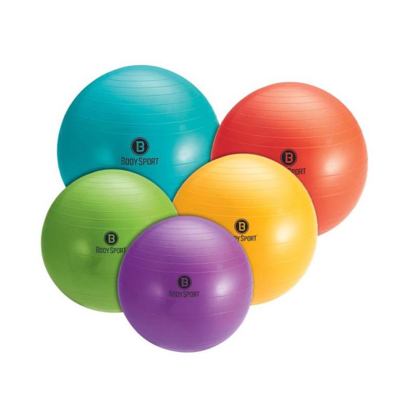 BodySport Slow Release Exercise Ball with Pump, Exercise Equipment for Home, Office, Gym, and Classroom, 3 of 6