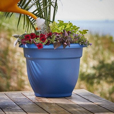Earthy Yellow 2-Gallon Plastic Watering Can with Removable Nozzle