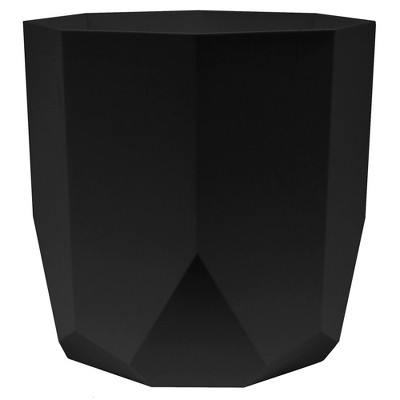 Bloem Tuxton 8.25"W x 8.25"H Hexagon Gardening Planter, Black