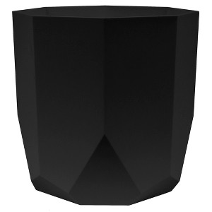Bloem Tuxton 8.25"W x 8.25"H Hexagon Gardening Planter, Black - 1 of 4