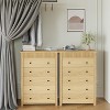 Fluted 5-Drawer Dresser & Nightstand, Wood Chest of Drawers with Storage for Bedroom, Living Room, Hallway or Entryway - 3 of 4