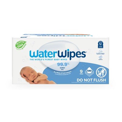 WaterWipes Plastic-Free Original Unscented 99.9% Water Based Baby Wipes - (Select Count)